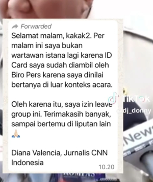 Dewan Pers dan IJTI Desak Istana Kembalikan Akses Liputan Jurnalis CNN Indonesia