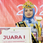 Siti Padilah dari Cilamaya Sabet Gelar Duta Baca Karawang 2025