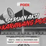 Sikapi Perbup Magang, KRSK Nyatakan #KarawangPoek