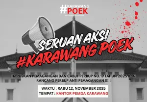 Sikapi Perbup Magang, KRSK Nyatakan #KarawangPoek