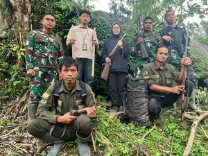 Tim Gabungan TNI dan Ranger SCF  Temukan 3 Senjata Api Rakitan di Hutan Sanggabuana