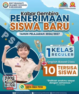 SDIT Buahhati Islamic School Karawang Buka Kembali Pendaftaran Murid Baru Tahun Ajaran 2026