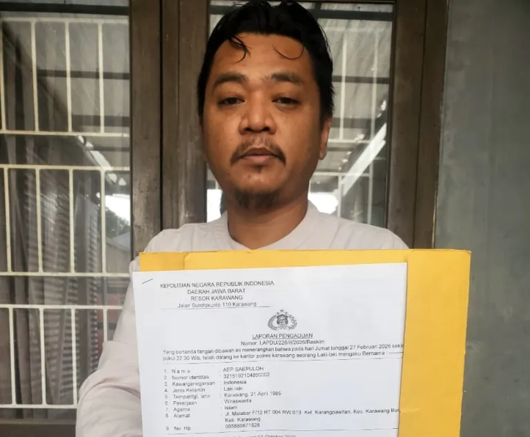 Camat Pangkalan Dilaporkan ke Polres Karawang Terkait Dugaan Penipuan Perumahan