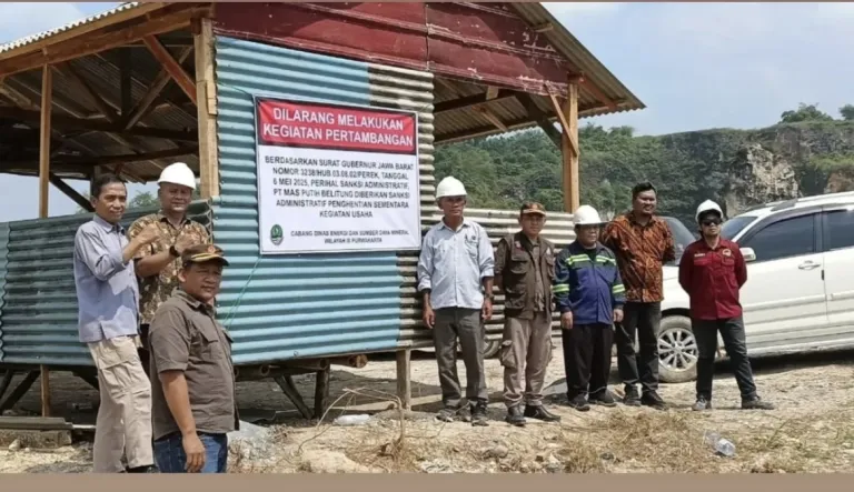 ESDM Jabar Hentikan Sementara Operasional Tambang PT MPB di Karawang